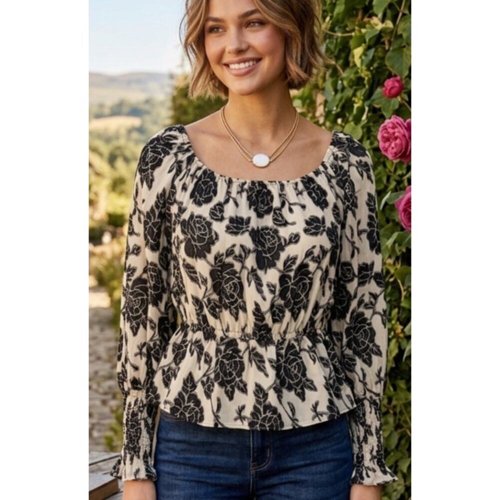 NWT Do & Be peplum blouse